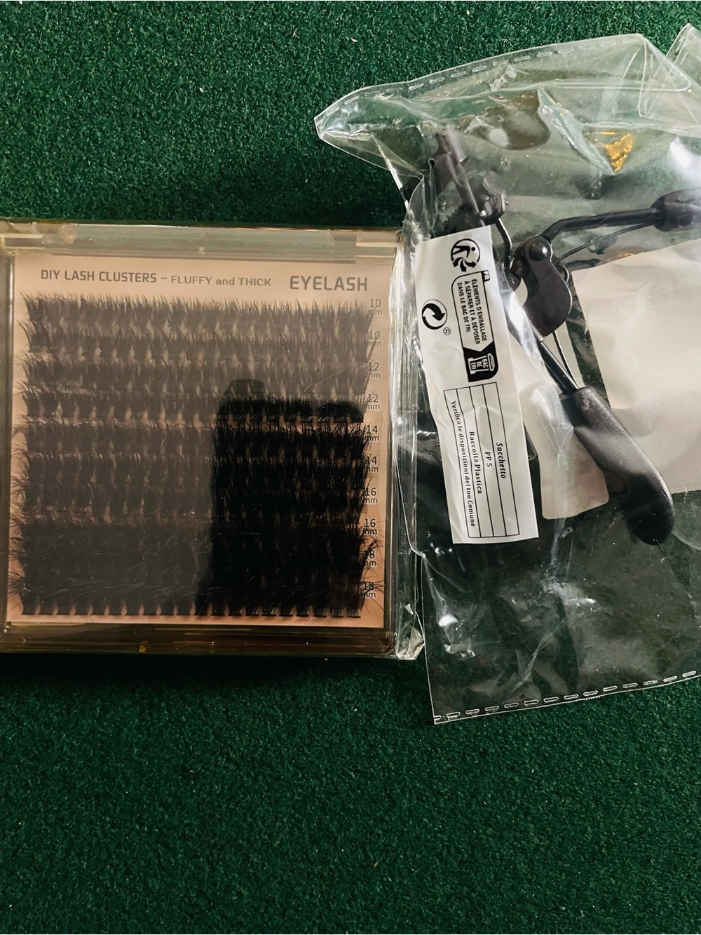 DIY Fluffy & Thick Eyelash Clusters Set - Black
